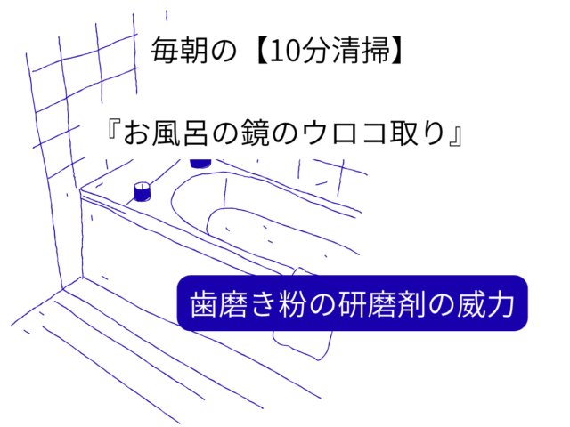 毎日の「10分清掃」～お風呂の鏡～